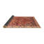 Tapis oriental en laine orange / gris Karnig-459550257