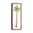 Washed Palm I by Carol Robinson - Floater Frame Panoramic Painting on Canvas-581137911-581137910