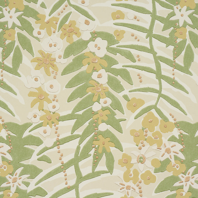 Ashbee Botanical Wallpaper, Yellow