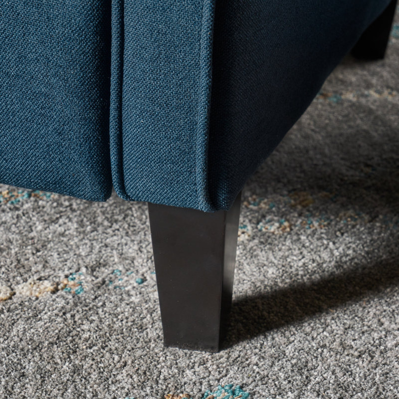 Tamirra Recliner, Navy Blue Polyester