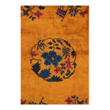 Lonisha Hand Woven Cotton Floral Area Rug