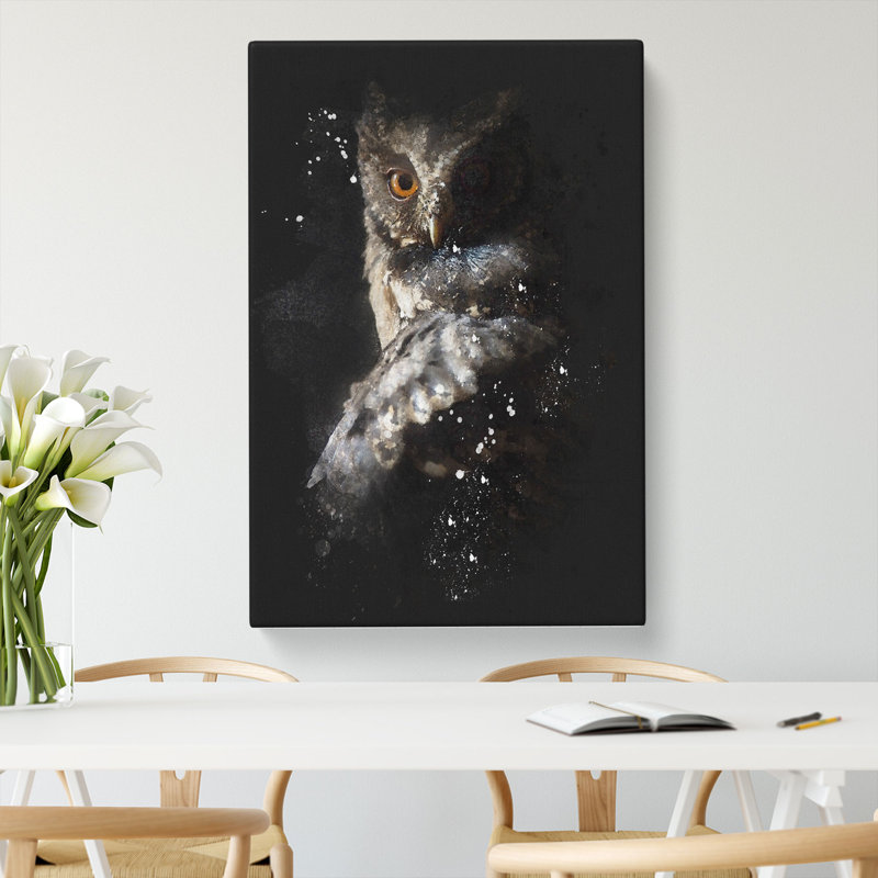 Owl - Wrapped Canvas, 91cm H x 60cm W x 3cm D