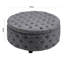 Acle 75cm Wide Tufted Round Solid Colour Cocktail Ottoman-510938104