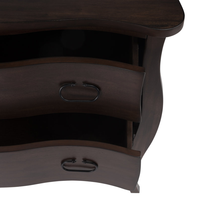 Easterbrook 2 Drawer Accent Chest, Antique Walnut