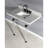 Kingston Brass Templeton 36-Inch Carrara Marble Vanity Top with Clear Acrylic Legs (8-Inch, 3-Hole)-29273607