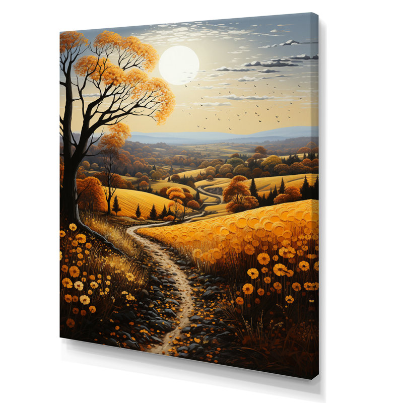 «Countryside Harvest» - Impression, H 32 po x l 16 po x P 1 po, Toile tendue