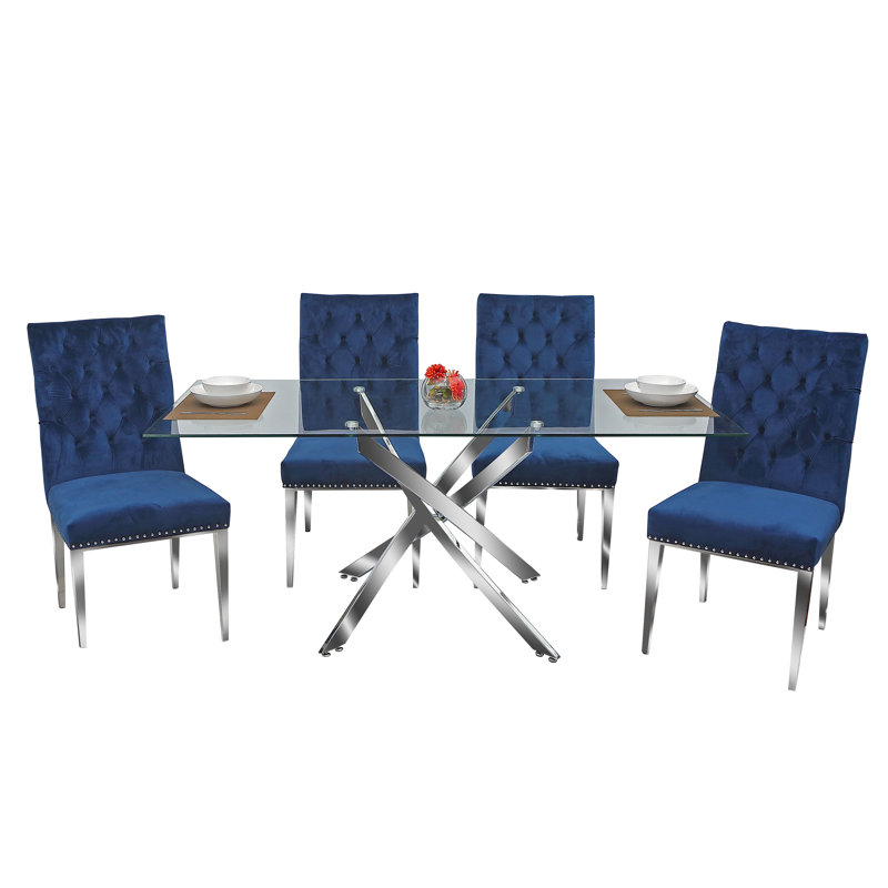 Ensemble repas pour 4 personnes Keerica, Bleu