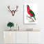 Crimson Parakeet by George Shaw - Wrapped Canvas Painting-55304539