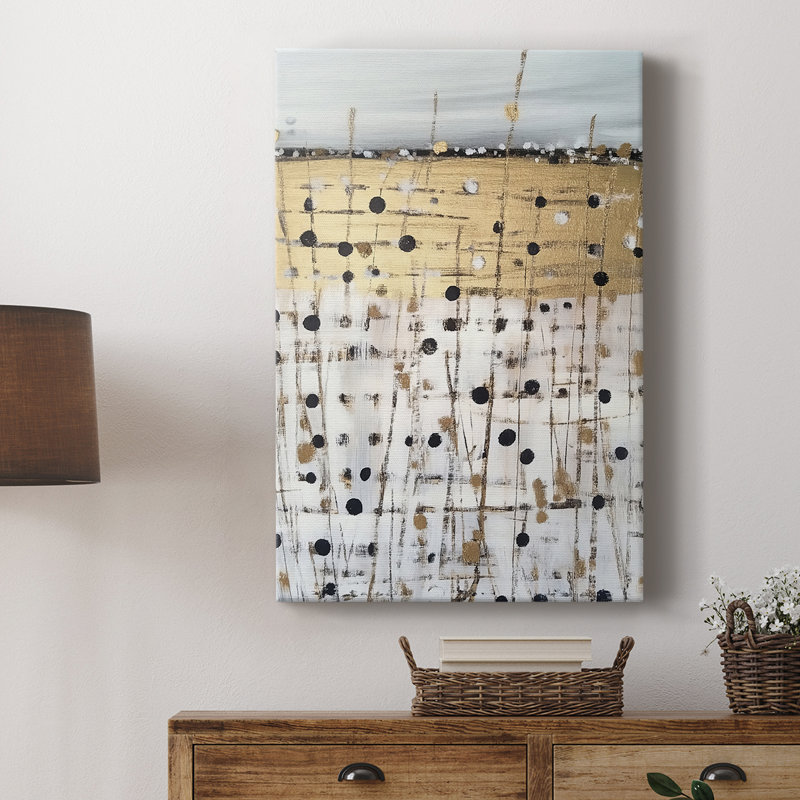 ABSTRACT Series CMXII - Toile tendue avec châssis de qualité supérieure - Prêt à être accroché, H 18 po x l 12 po