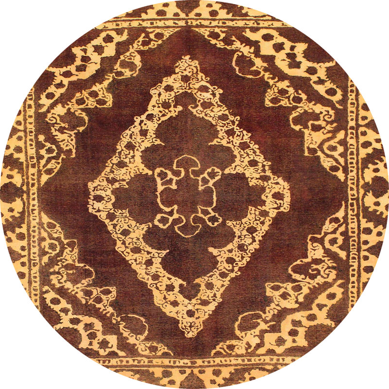 Abstract Indoor Rug, Round 4'