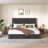 Upholstered Platform Bed With Storage Drawers, Dark Gray-358624212-358624213