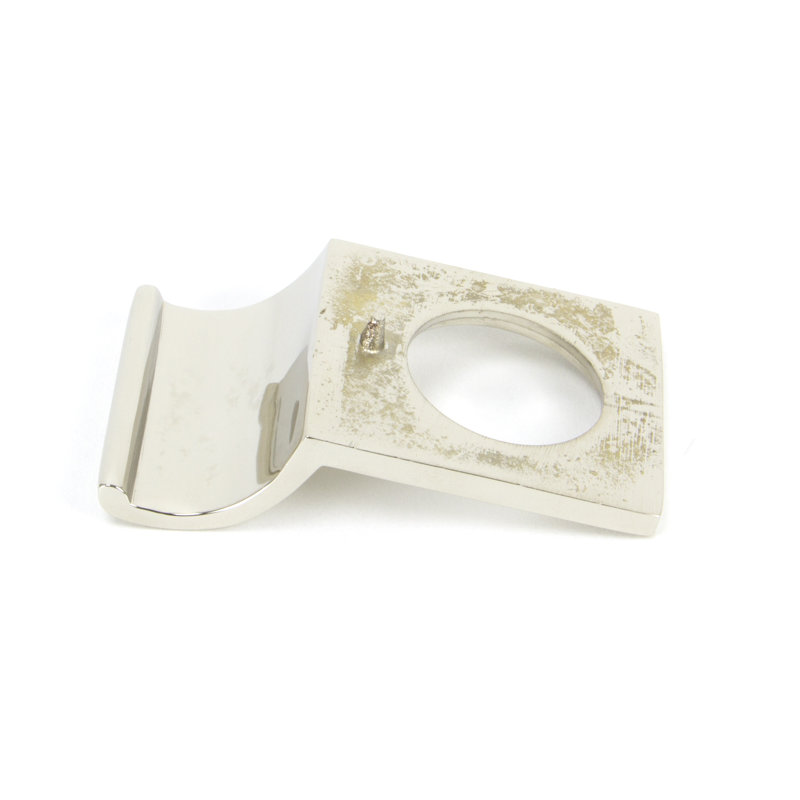 Rim Cylinder Pull Rosette, Polished Nickel
