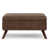 Distressed Chestnut Brown Faux Leather