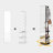 360° Swivel Full Length Mirror With Stand,Solid Wood Floor Mirror With Coat Rack-1801980578-1801980577