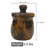 Kings Gold Marble Decorative Jar with Lid – Natural Stone Storage Accent
