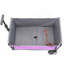 Chariot de camping pliable tout-en-un convertible: siège de banc, compartiment de rangement et attache pour chien incluse, mauve / gris-128815667