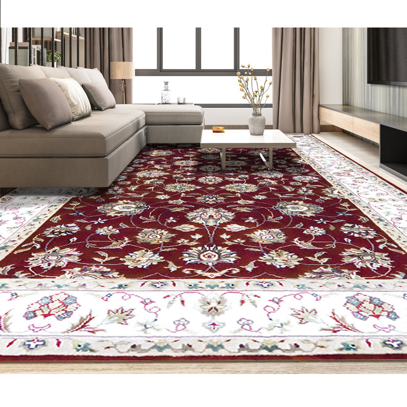 Intricately Floral Area Rug, Rectangle 10' x 14'