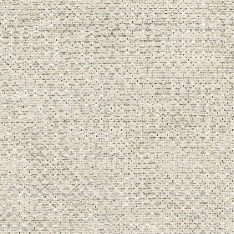 Tapis rayé beige en laine tissé à plat Rylee, Rectangle 5 pi x 7 pi 6 po