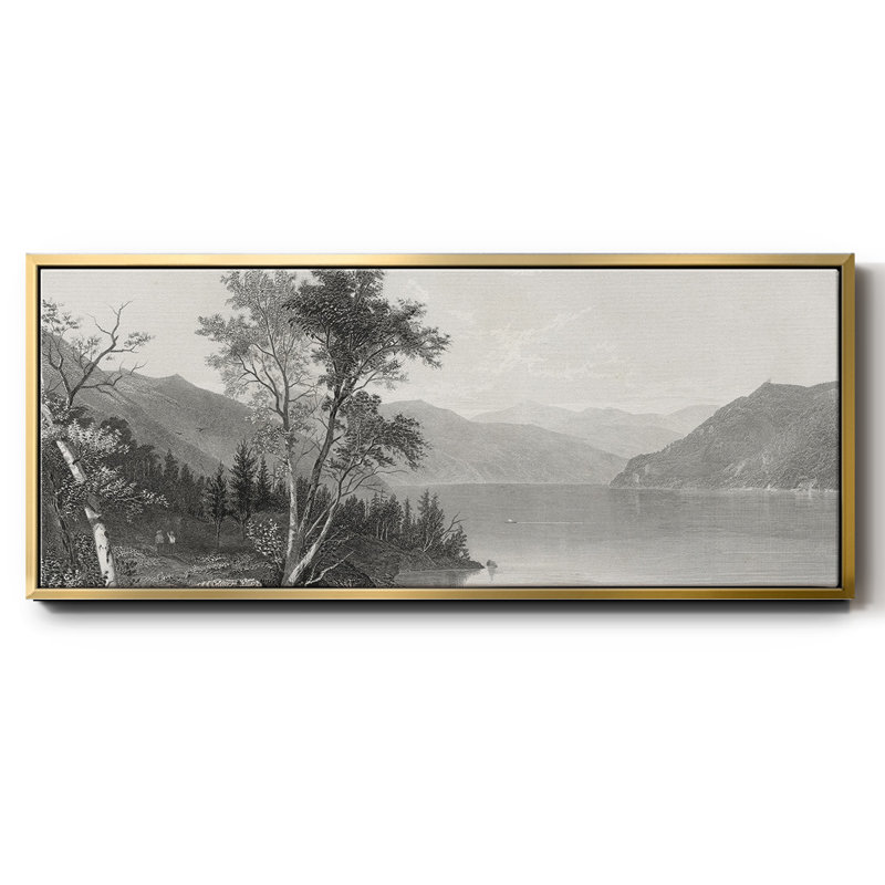 Lake George - toile encadrée, H 20 po x l 50 po