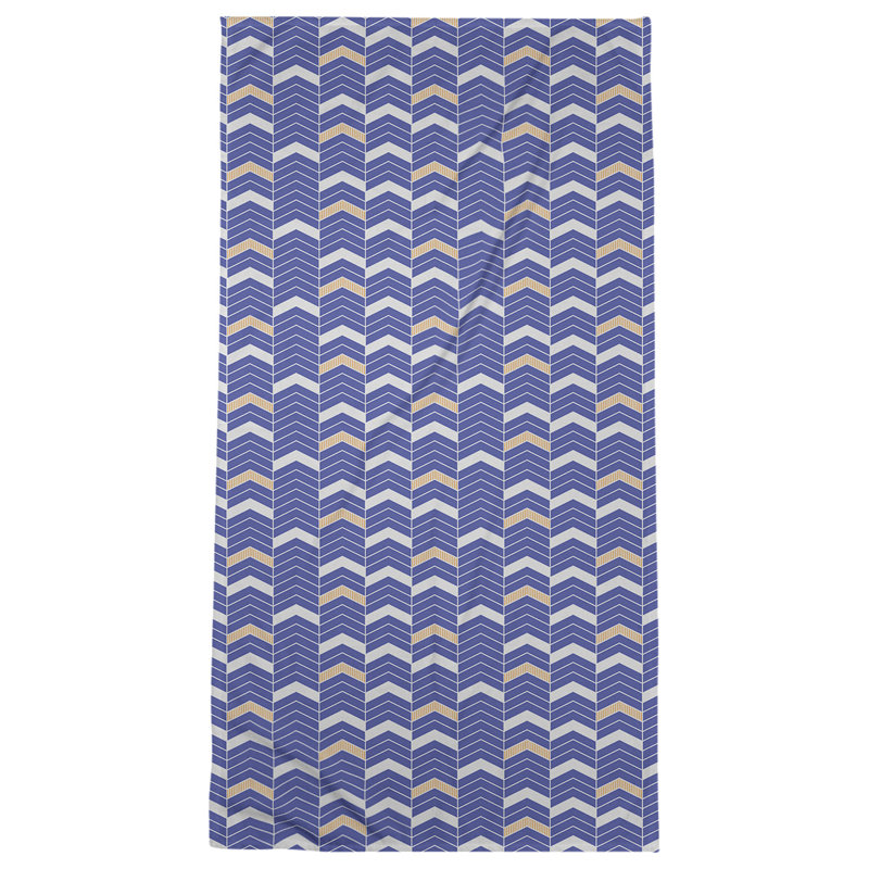 Stephenie Beach Towel, Violet/Orange/Off White