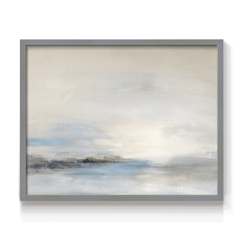 Soft Distance -Framed Print - Restickable, 8" H x 10" W, Gray