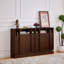Buffets et buffets spacieux, rangement en MDF noyer pour la cuisine