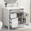 Meuble-lavabo de salle de bain moderne avec lavabo, armoire 30 po à 2 tiroirs et rangement organisé, meuble-lavabo attrayant, compartiments fonctionnels dissimulés, utile-857640089