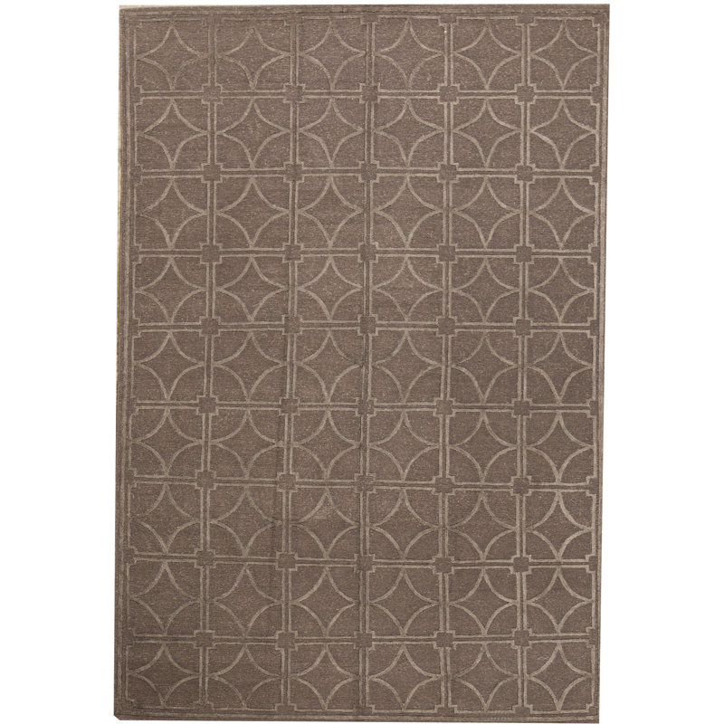 Tapis brun de haute qualité noué à la main
