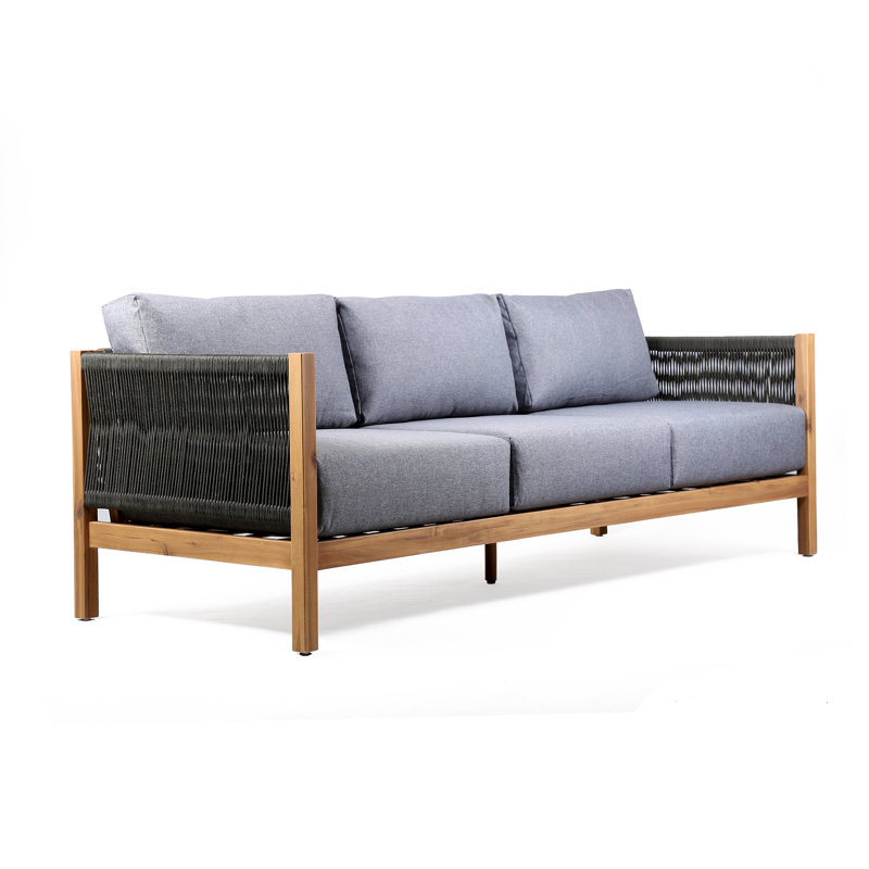  Canapé de patio de 80 po de largeur avec coussins