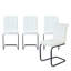 ensemble de 4 chaises de salle à manger en cuir PU-2053754938-2053754940