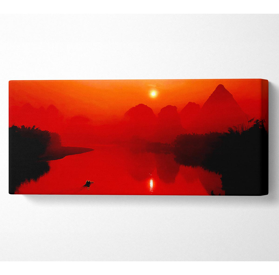 Red Paradise Lake - Kunstdrucke auf Leinwand - Wrapped Canvas