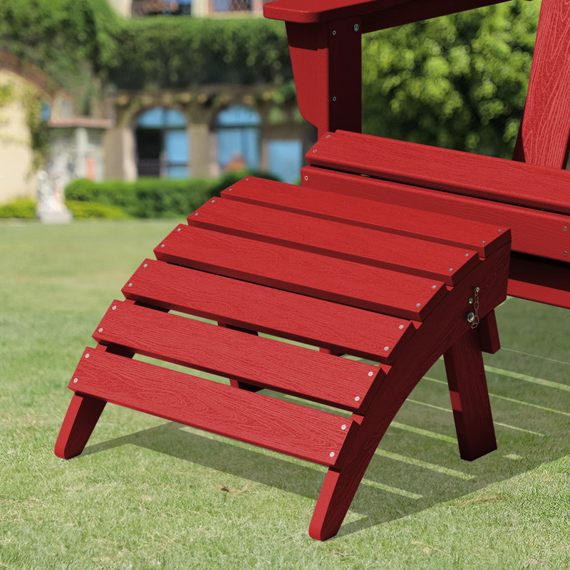 Repose-pieds Wolir Classic Adirondack, Rouge foncé