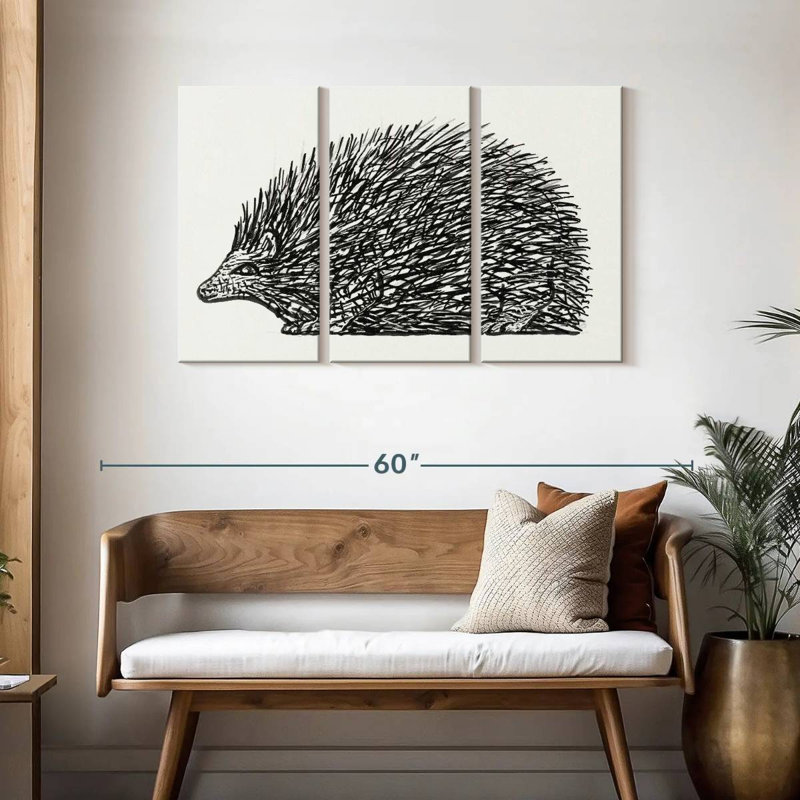Avery Hedgehog 1891-1941, 28" H x 45" W