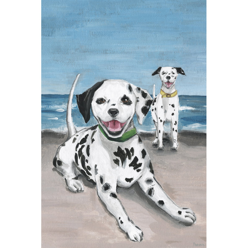 Dalmatian Cuties by Parvez Taj - Wrapped Canvas Painting, 30 cm H x 20 cm W x 4 cm D