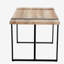 Table de salle à manger de style industriel en bois rectangulaire pour 4 à 6 personnes, plateau de table en bois artificiel de 1,5 pouce d'épaisseur, pieds en métal noir