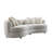 Sofa with 6 Pillows Beige Boucle