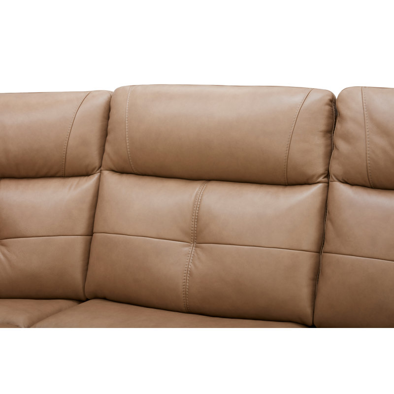 Canapé modulaire inclinable électrique 6 pièces Ranger, Brown Full Grain Leather