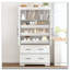 Armoire de rangement 72,6 po, 4 portes avec plateaux coulissants, tiroirs et rangement pour moule à gâteau-668209207