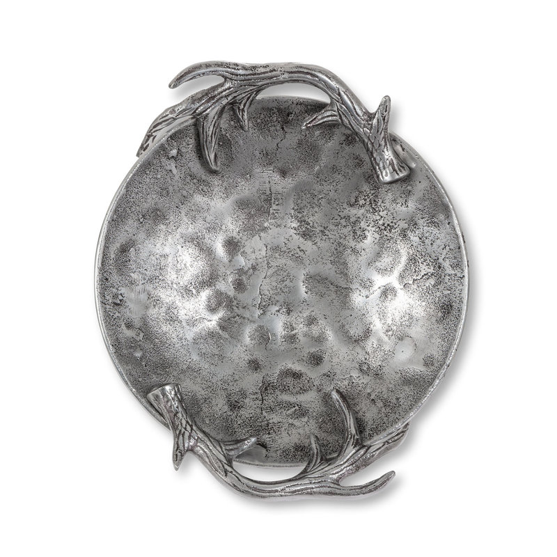 Cast Aluminum Hammered Round Bowl