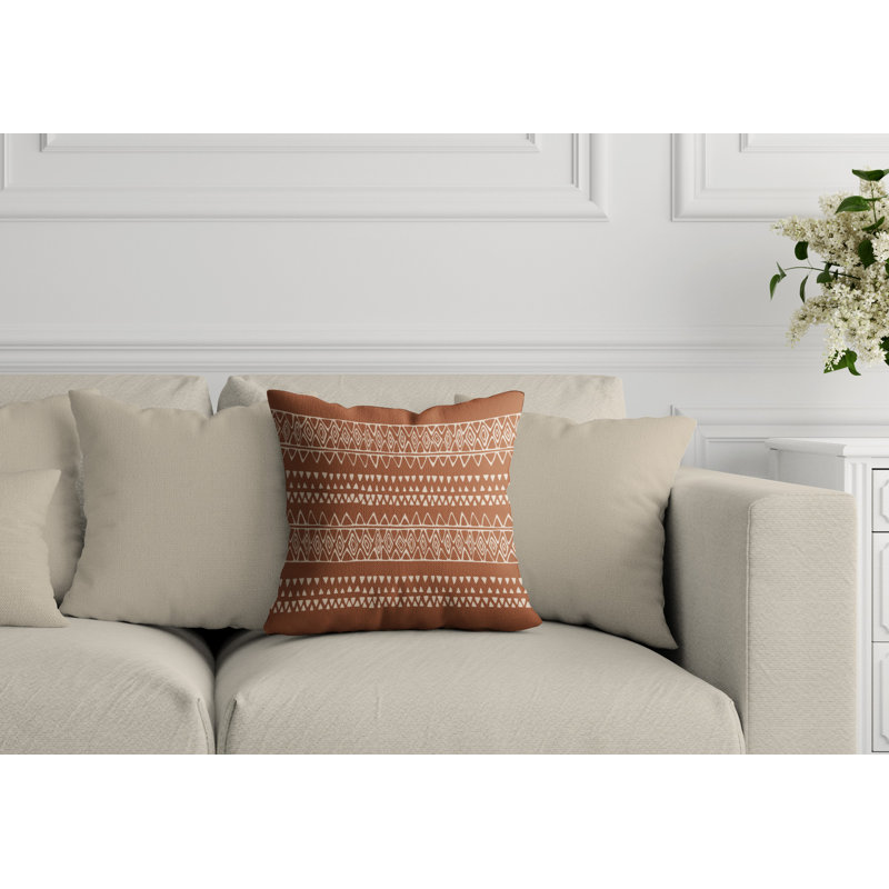 Housse et insert de coussin extérieur carré Ara, L 15 po x H 15 po, Chair