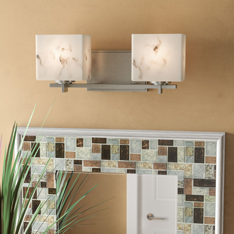 Éclairage pour meuble-lavabo 2 lumières Crew, Bronze foncé