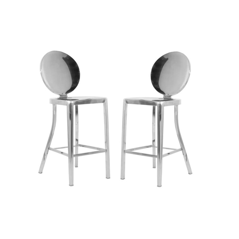 Tabouret de bar et de comptoir Pauline, Tabouret de comptoir (siège d'une hauteur de 25 p