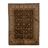 Wool Oriental Area Rug in Green