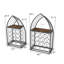 Armoire à vin en forme de voilier, présentoir 2 pièces, armoire à vin autoportante avec rangement pour bouteilles, bar à spiritueux et à vin, cuisine, salle à manger