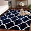 Tapis bleu / blanc Danesha-1119375367