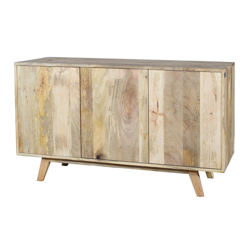 Crowell 120cm Solid Wood Sideboard, Natural