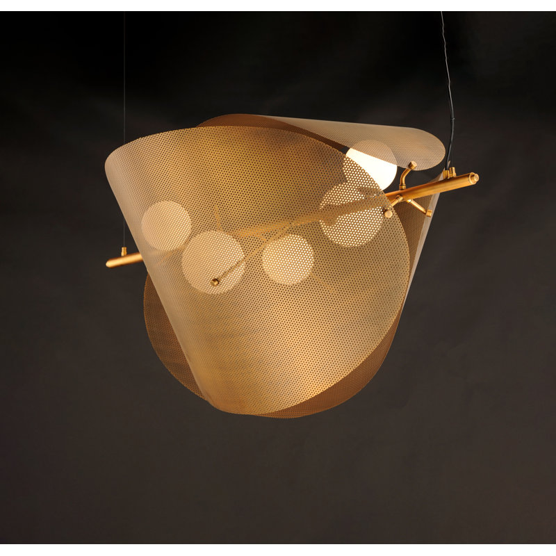 Chips 5 - Light LED Pendant, Natural Aged Brass, Natural Aged Brass