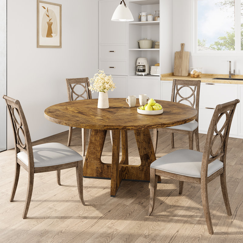 Table de salle à manger Farmhouse, Brun