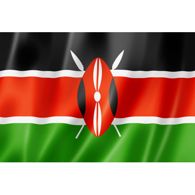 Drapeau du Kenya - impression sur toile tendue