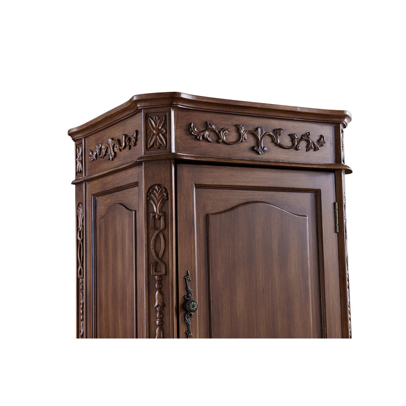 Armoire à linge Burnet l 21 po x H 73 po x P 18 po, Teck